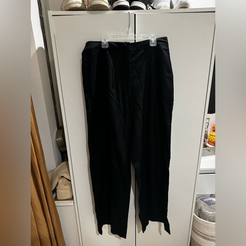 NWT WeWoreWhat Linen Wide Leg Trouser